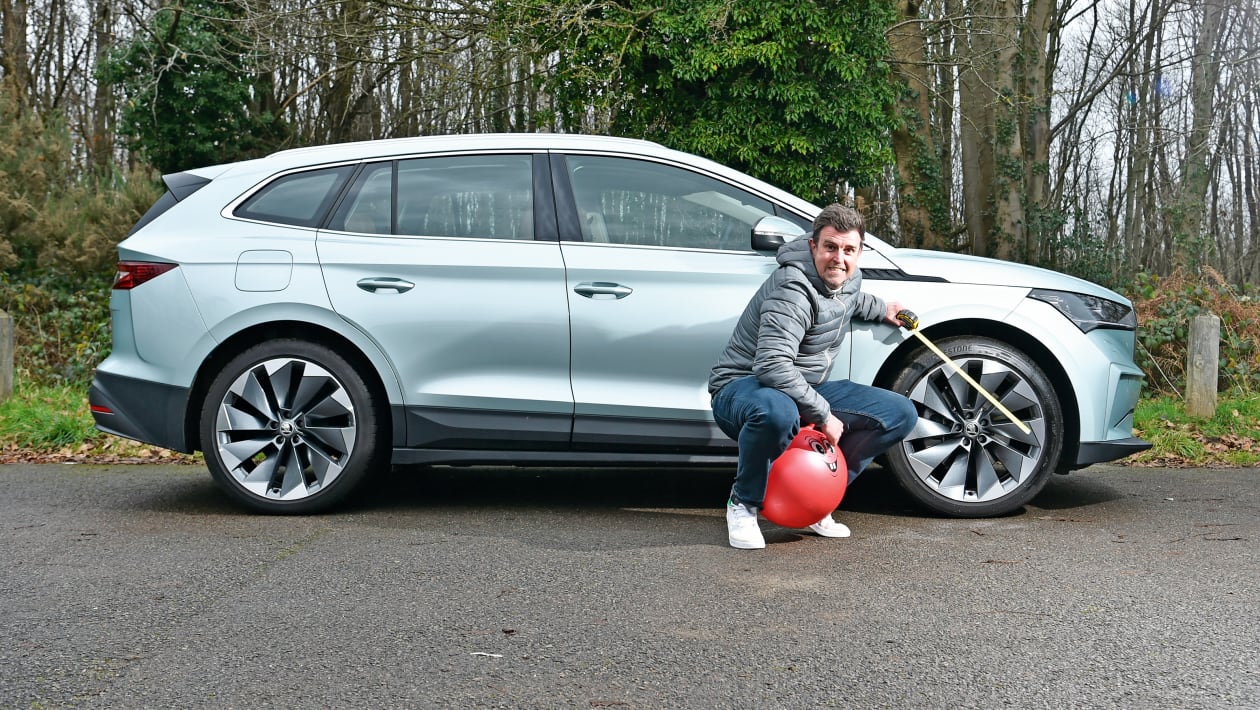 Skoda enyaq store range test